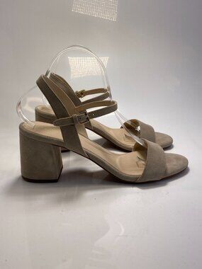 COLE HAAN Women's Josie Block Heel Suede Sandals Sz 11B